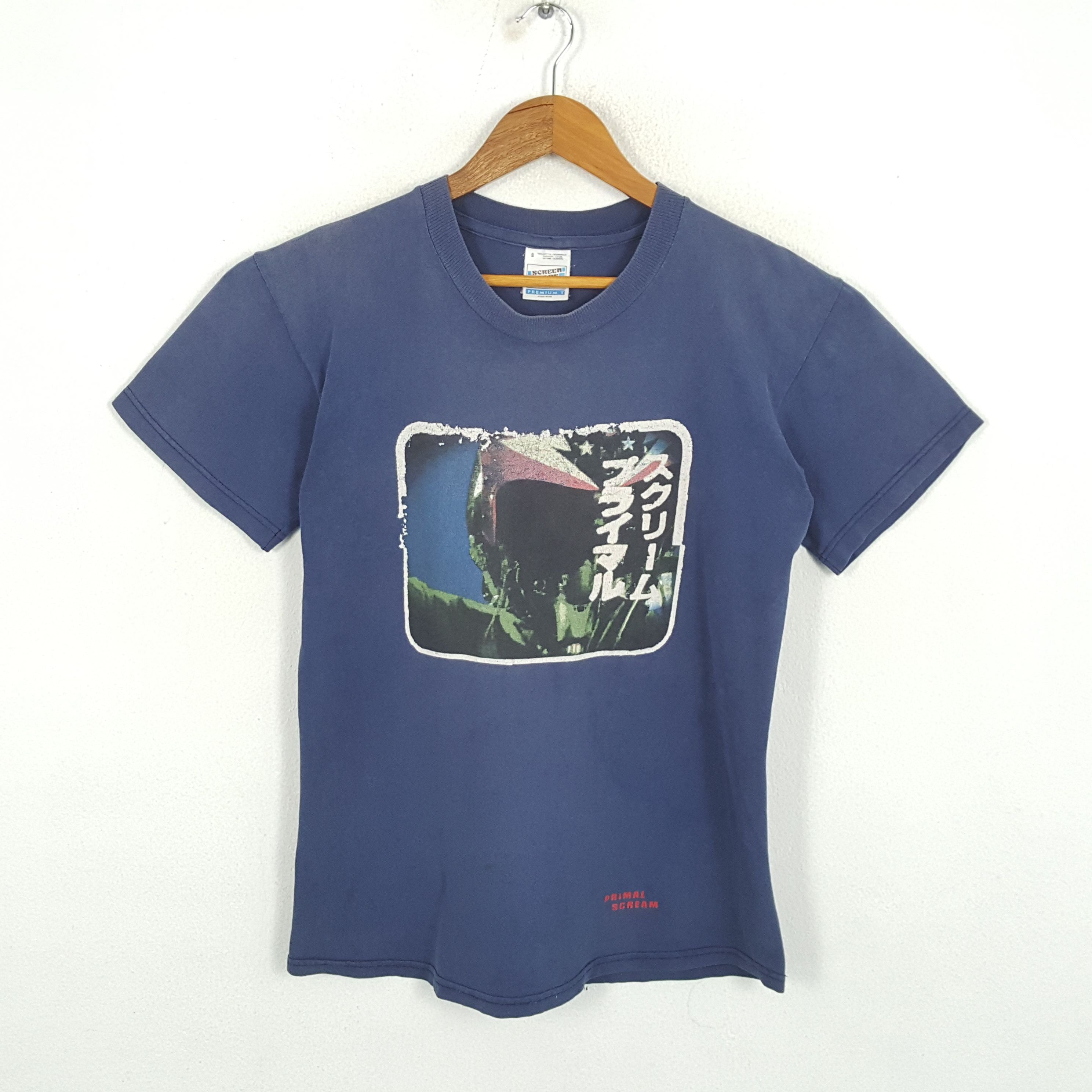 Vintage Primal Scream British Rock Band Britpop T Shirts