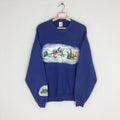 Jerzees X Vintage Vintage 90s Jerzees Whitetail Deer Snow Graphic Sweatshirt