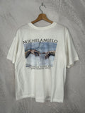 Vintage 80s Michelangelo The Creation Of Adam Graphic Art T-Shirts, Hoodie, Sweatshirt | FlexRushtees.com