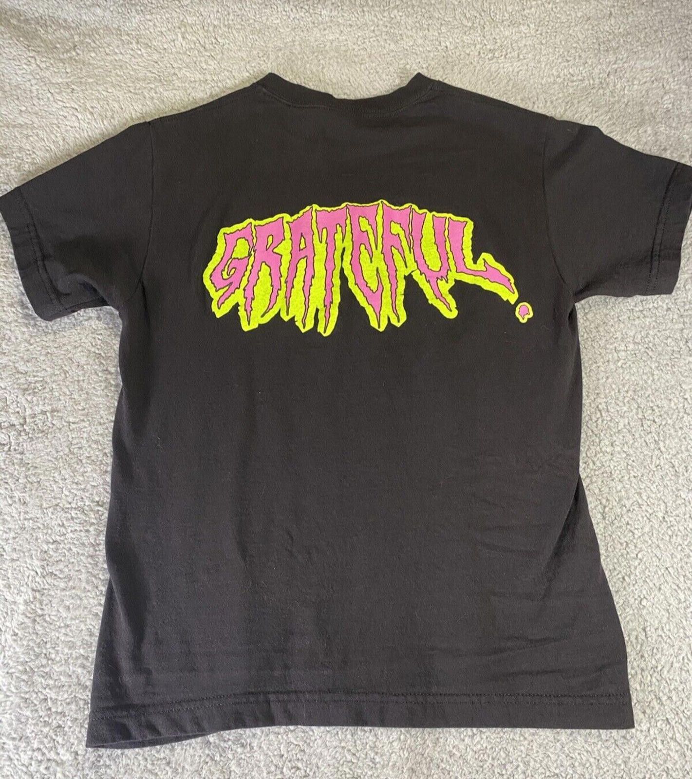Dead Grateful Men Shirt Small Black Graphic Print Street Sk8 Hoodie, Sweatshirt | FlexRushtees.com