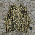 Athletic Vintage Russell Athletics Men S Sweatshirt 1 4 Zip Hooded Size Camo Green Brown