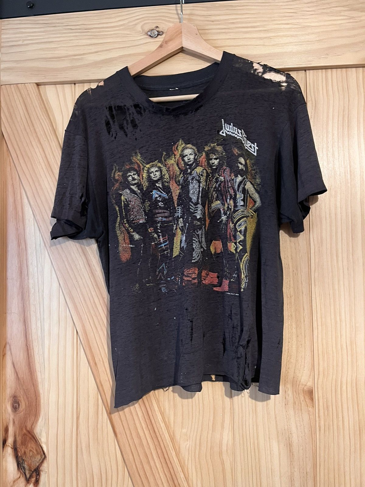 Vintage Paperthin Judas Priest 1986 Fuel For Life Tour Tee Hoodie, Sweatshirt | FlexRushtees.com