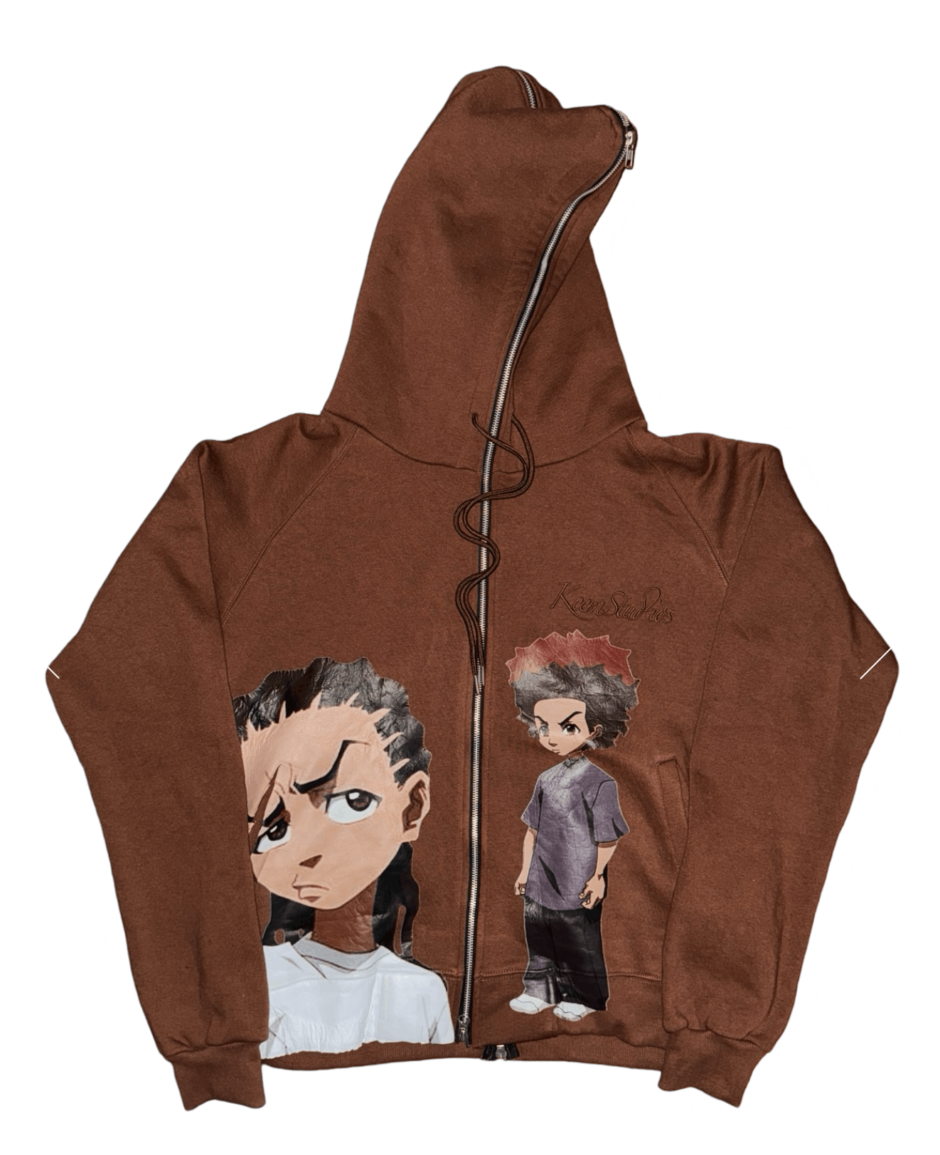 Other Keemstudios Custom Boondocks Full Zip Hoodie T-Shirts, Sweatshirt | FlexRushtees.com