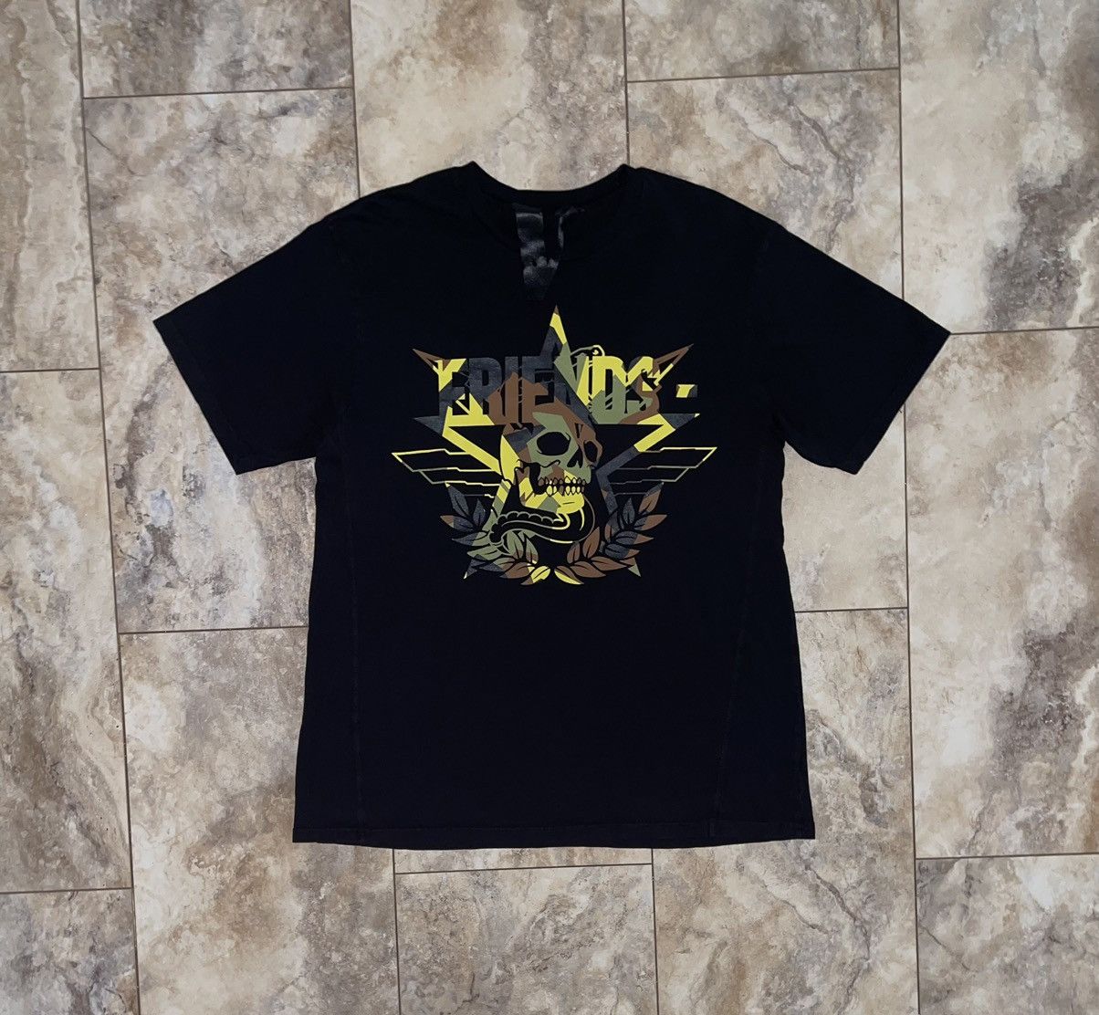 Vlone Call Of Duty Friends Tee Brown Black Size Medium