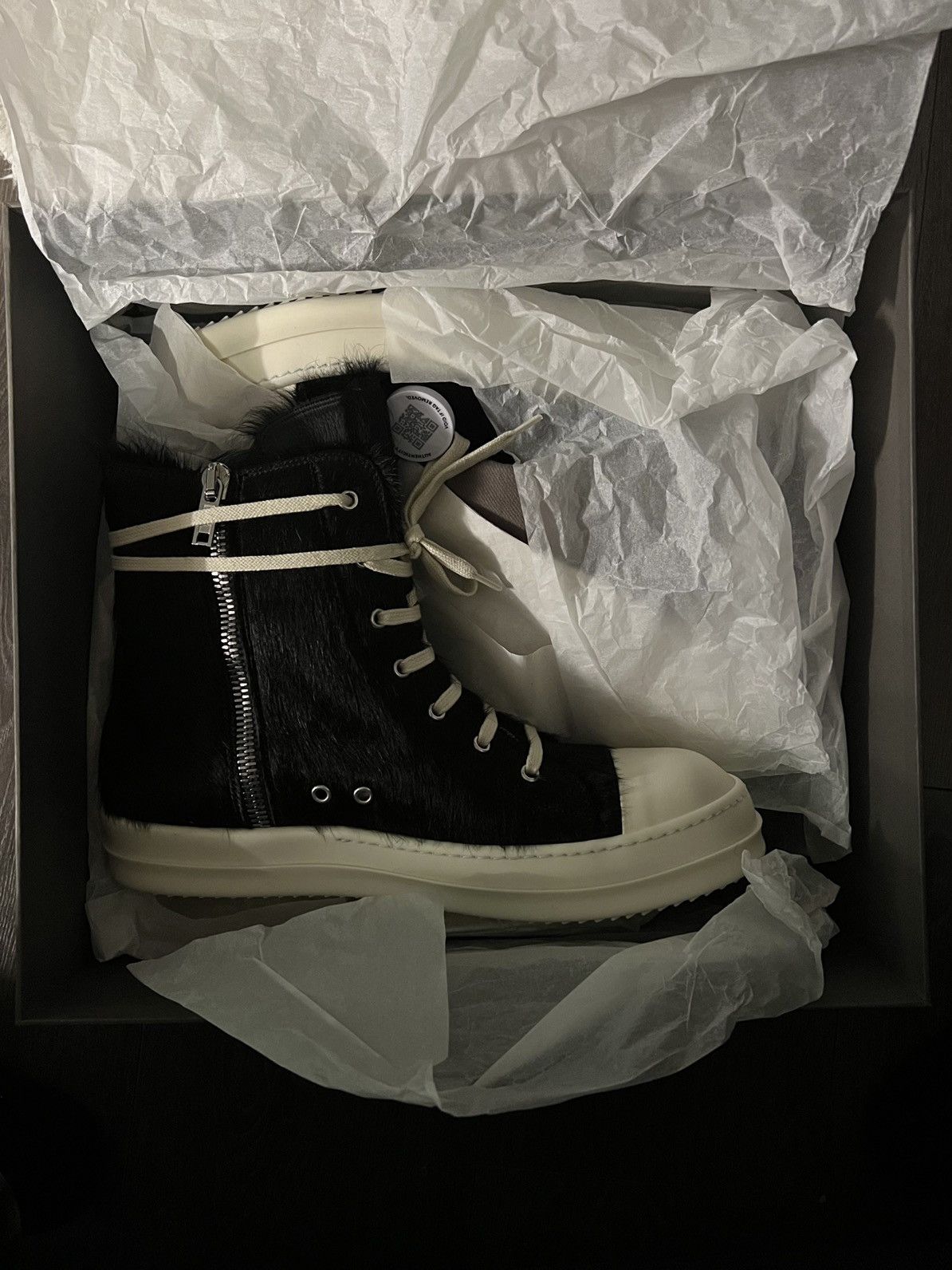 Owens Drkshdw Rick Owens Ramones Strobe High Black Pony Size 45 T-Shirts, Hoodie, Sweatshirt | AU16VibeMintTees.com