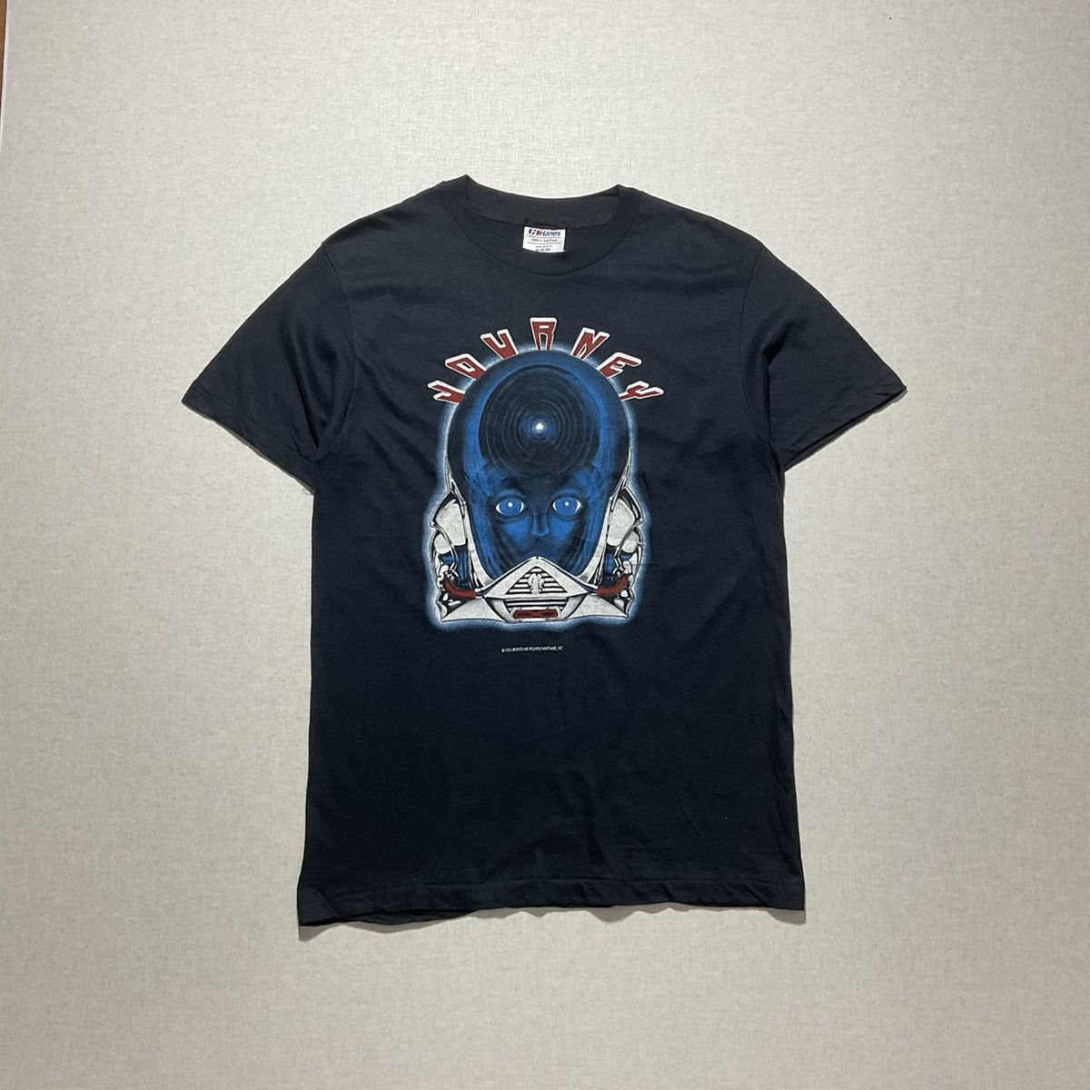 Vintage 80s Journey Forentier 1983 Album Rock Band Tee