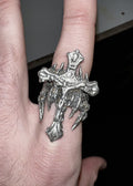 Number N Ine 1 1 Custom Gothic Cross Ring