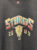 Hanes Grey Sturgis 2009 Biker Tee Size Large Hoodie, Sweatshirt | FlexRushtees.com