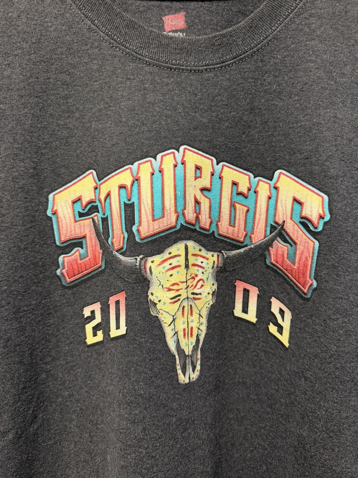 Hanes Grey Sturgis 2009 Biker Tee Size Large Hoodie, Sweatshirt | FlexRushtees.com