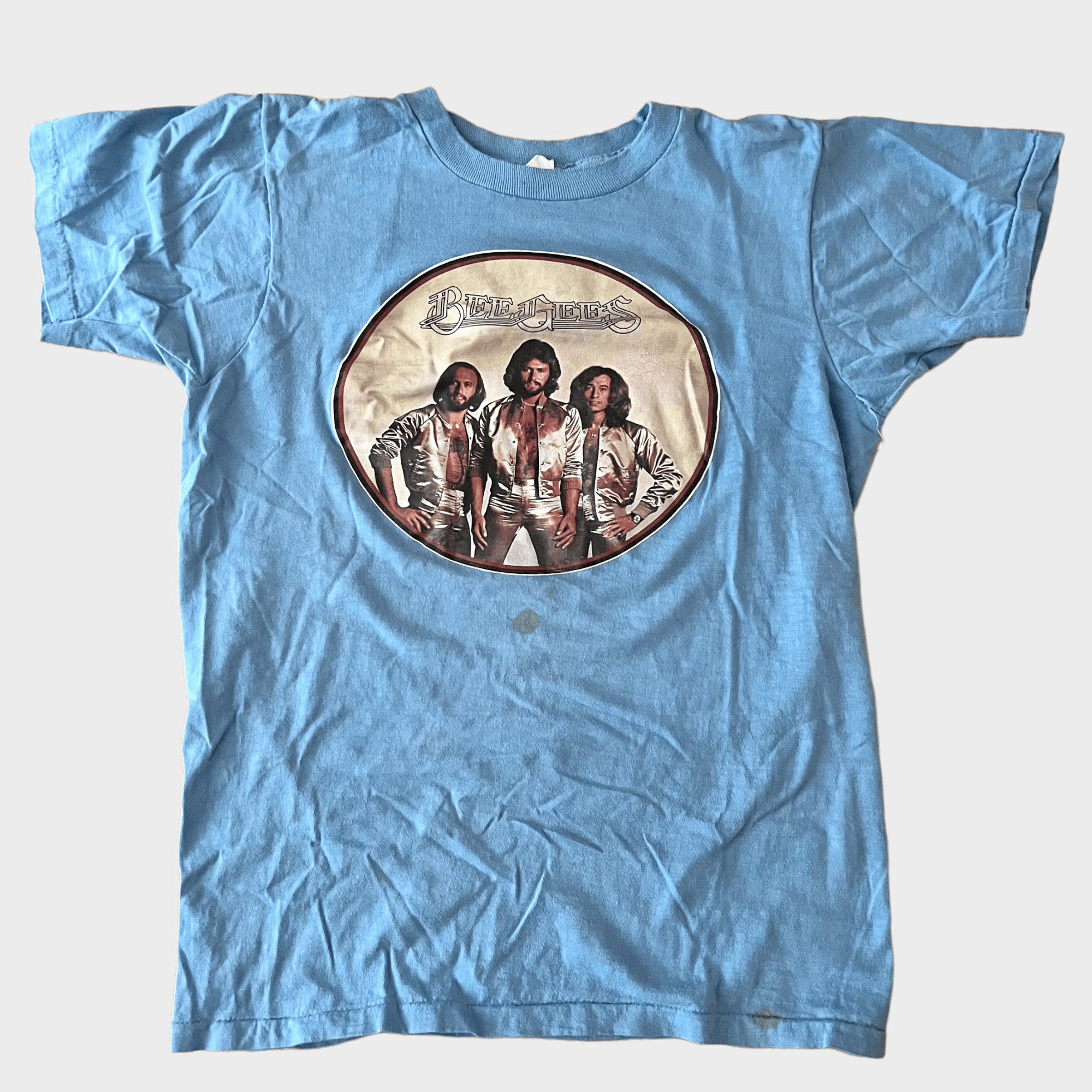 Vintage 1970s Bee Gees Vintage Tour Band Disco Tee Shirt 70s
