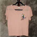 M H M Women S T Shirt Orange Tropical Vibes Round Neck Short Sleeves Shirt S Womens