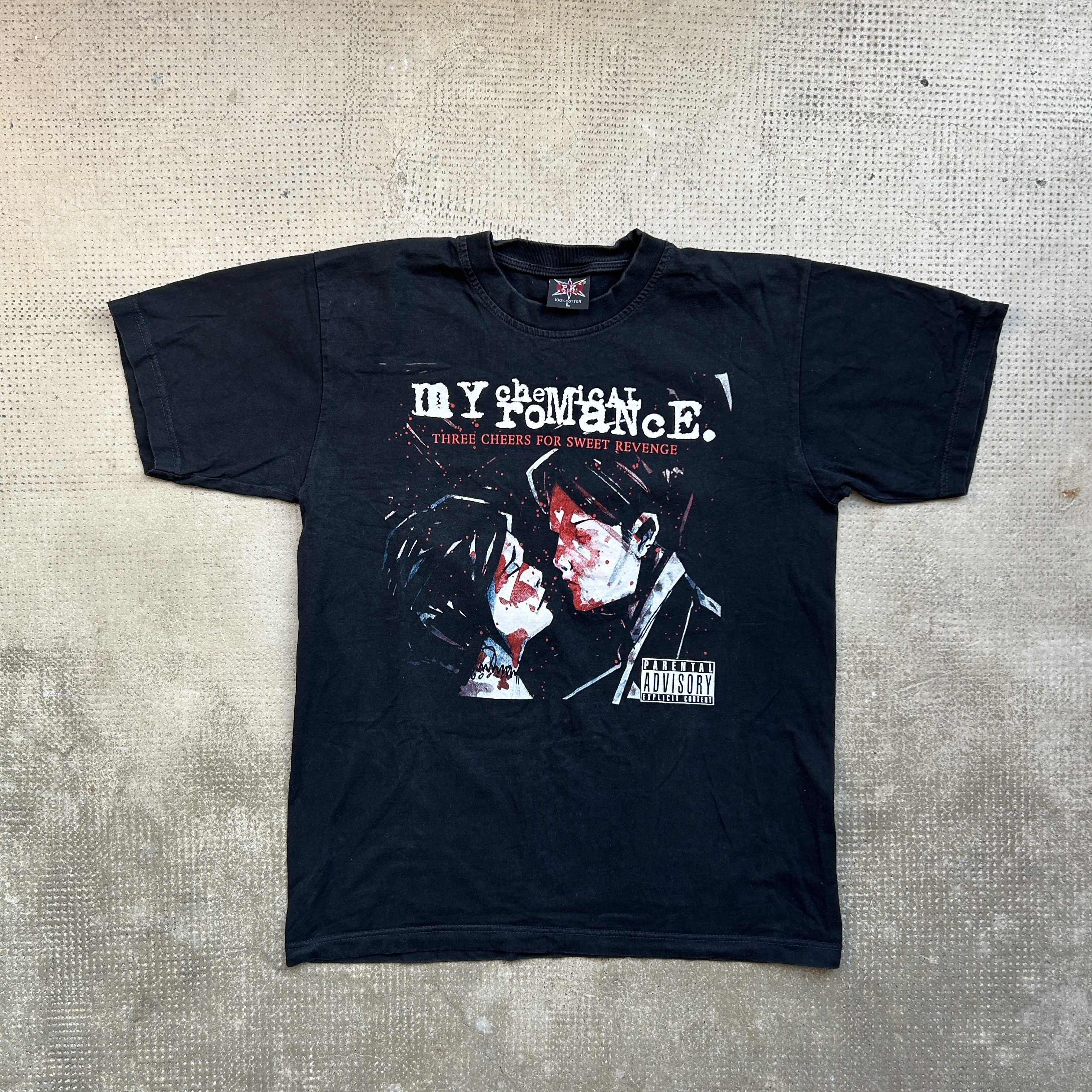 Vintage 2004 My Chemical Romance Three Cheers Sweet Revenge T-Shirts, Hoodie, Sweatshirt | FlexRushtees.com