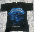 Band Tees Metallica Ride The Lighning Portreit Band Bootleg Tee 90s Hoodie, Sweatshirt | FlexRushtees.com