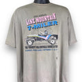 Vintage 90s Jerzees Annual Line Mountain Racing Tee Tshirt