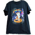 Gildan Rainbow Pizza Cat Graphic Short Sleeve T Shirt Size Large Hoodie, Sweatshirt | FlexRushtees.com