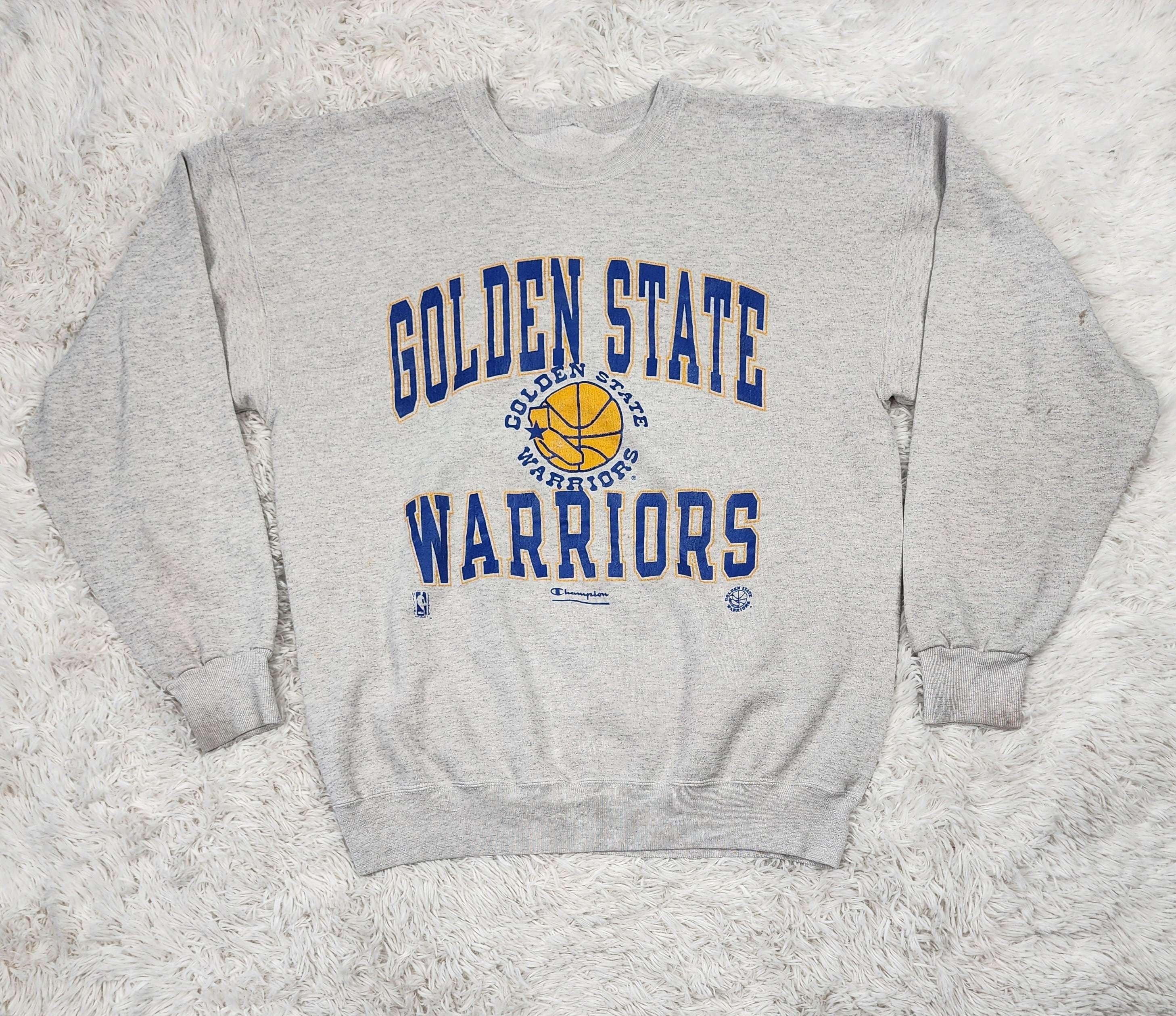 Vintage Champion Golden State Warriors Crewneck Sweatshirt T-Shirts, Hoodie | FlexRushtees.com