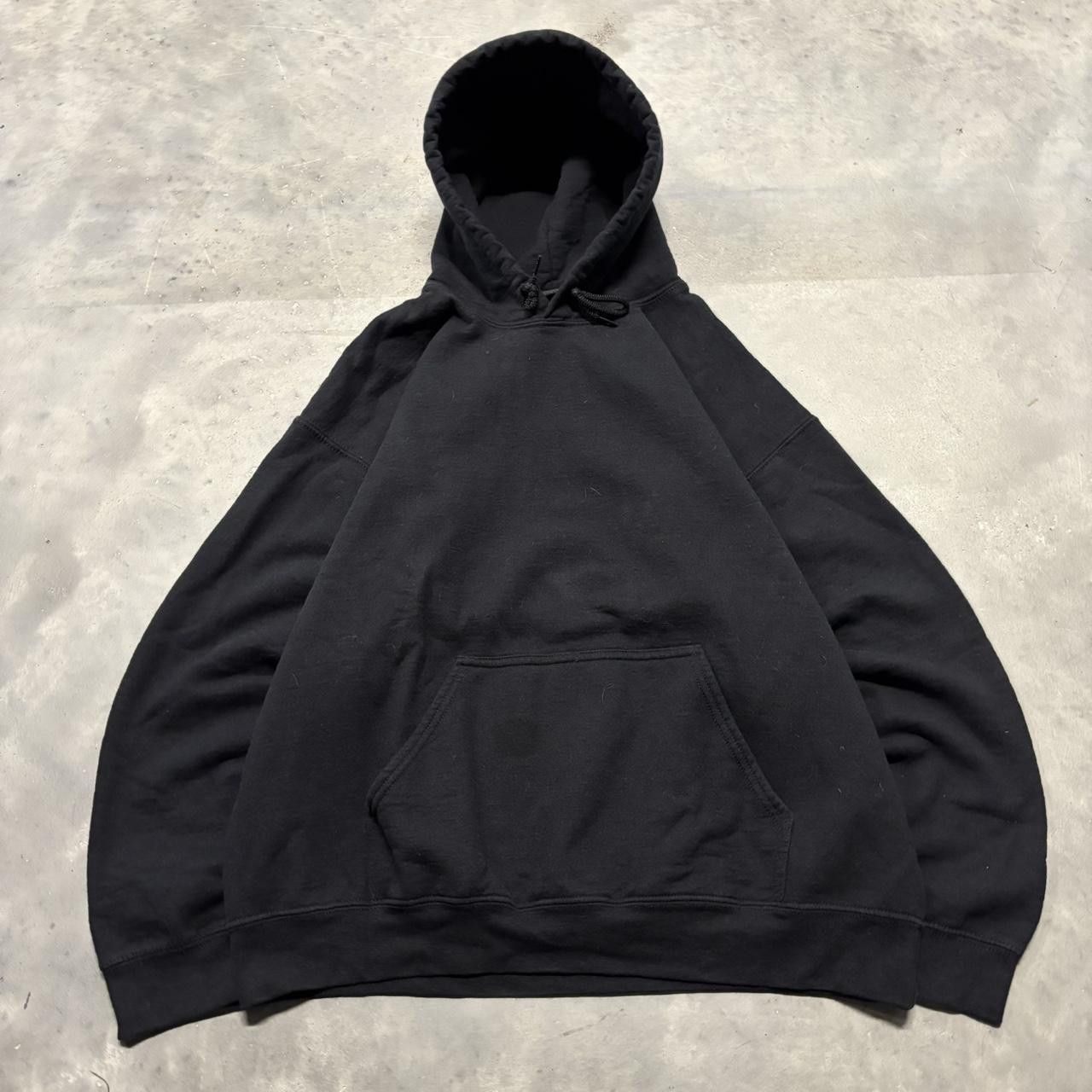 Crazy Vintage Y2k 2000s Black Blank Russell Style Essential Hoodie