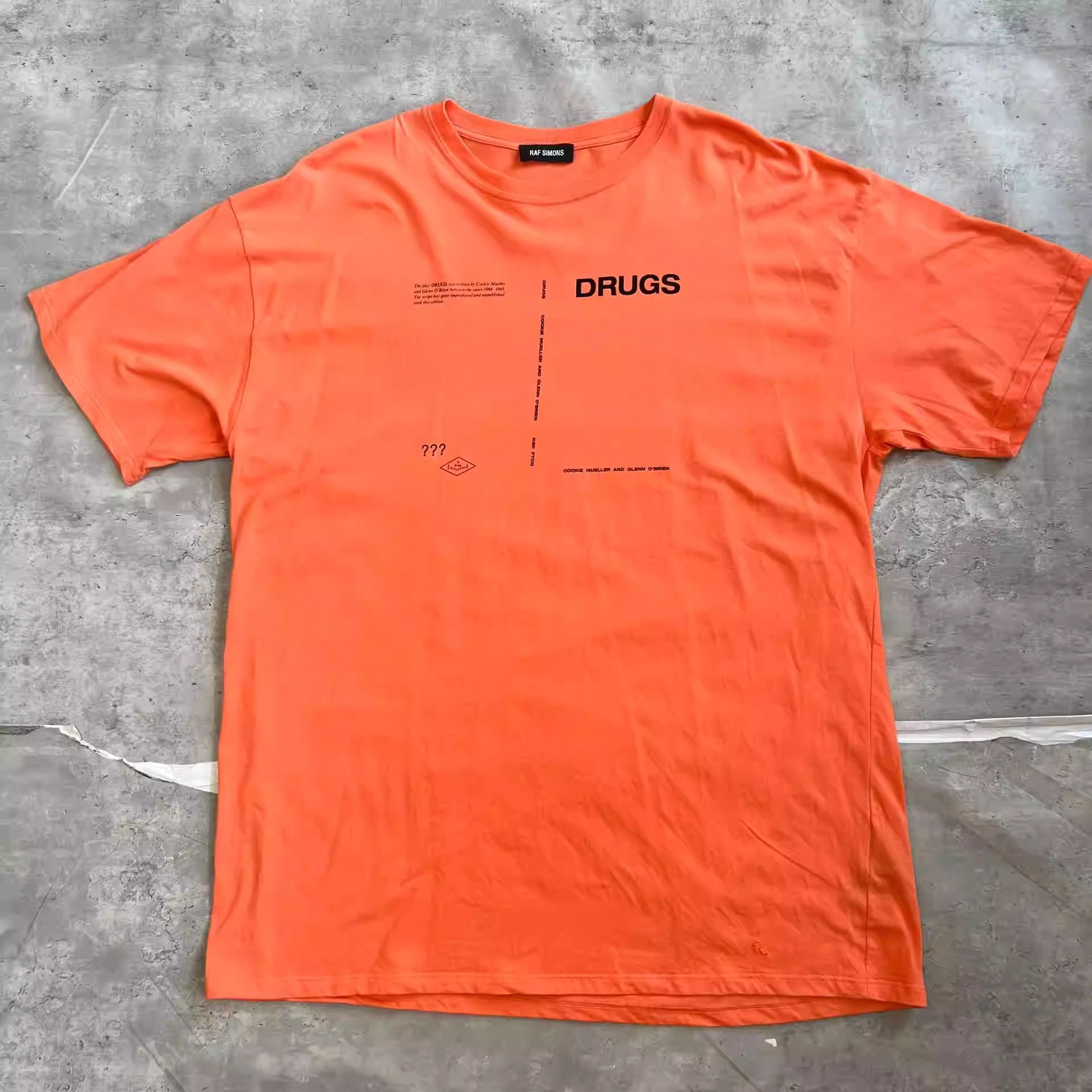 Simons Raf Simons 18aw Slogan Short Sleeve