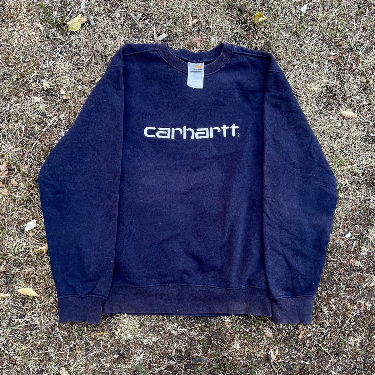 Japanese Brand Vintage 90s Sun Faded Carhartt Embroidered Logo Crewneck Y2k T-Shirts, Hoodie, Sweatshirt | FlexRushtees.com