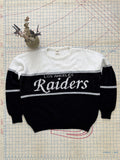 Vintage Ravens Athletic Los Angeles Raiders Knit Sweater 80s