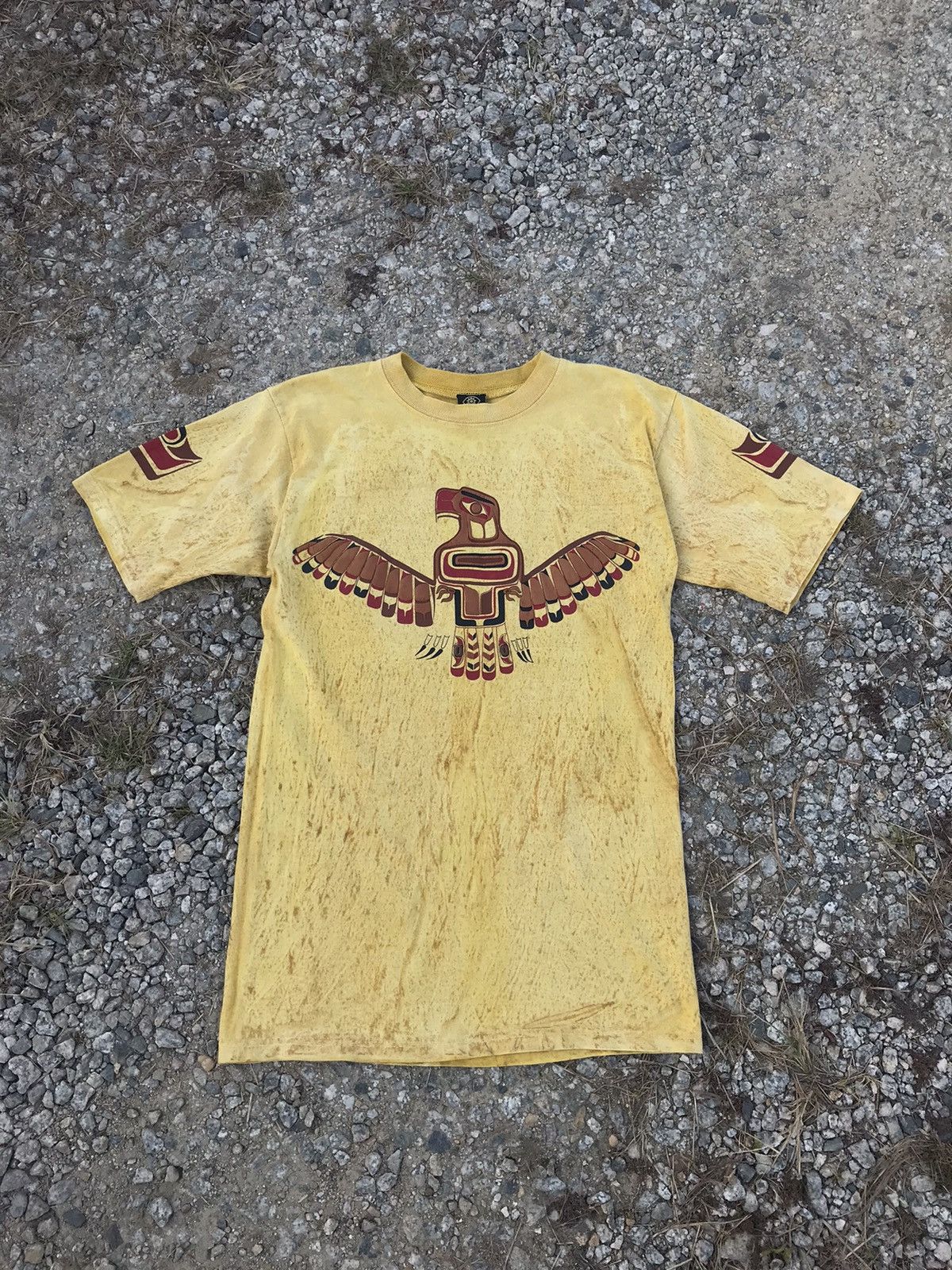 Vintage Distressed Burka Museum Art Tie Dye Tee
