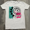 Band Tees Blink 182 White Smiley Face Logo Y2k Concert Band T Shirt Hoodie, Sweatshirt | FlexRushtees.com