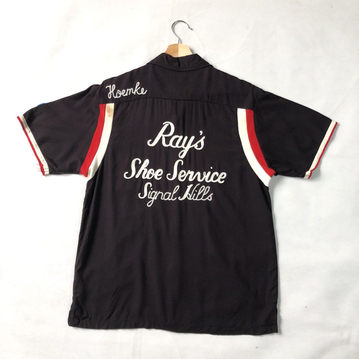 Japanese Brand Rare Houston Rayon Bowling 60s Design Shirt Chainstitch
