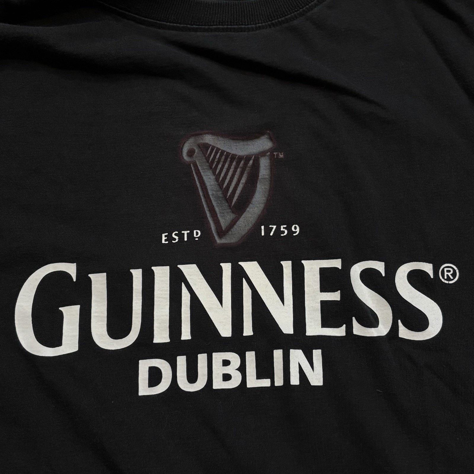 Other Guinness Dublin Harp Logo Black Tee Medium Beer Ireland Hoodie, Sweatshirt | FlexRushtees.com