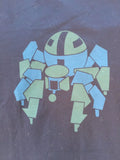 Hermes Black Space Station Robot Tee