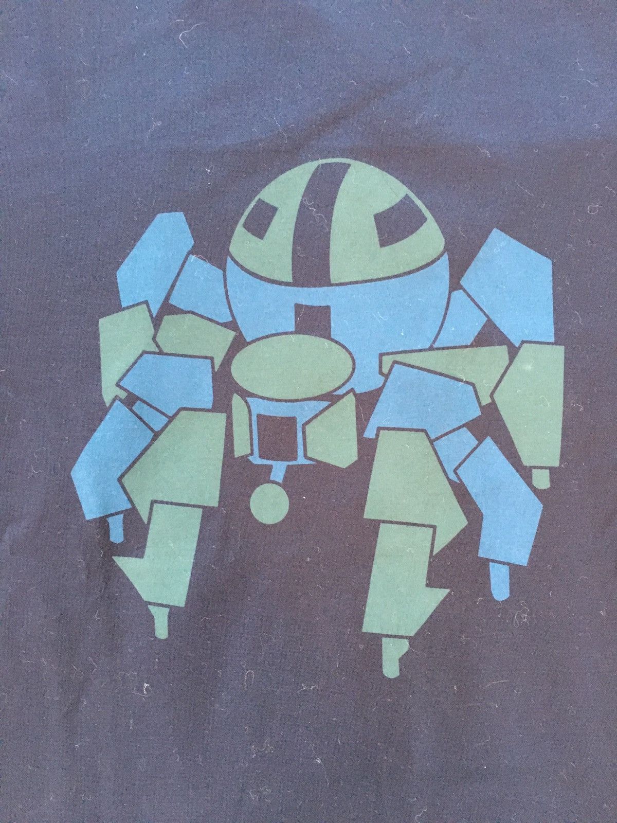Hermes Black Space Station Robot Tee