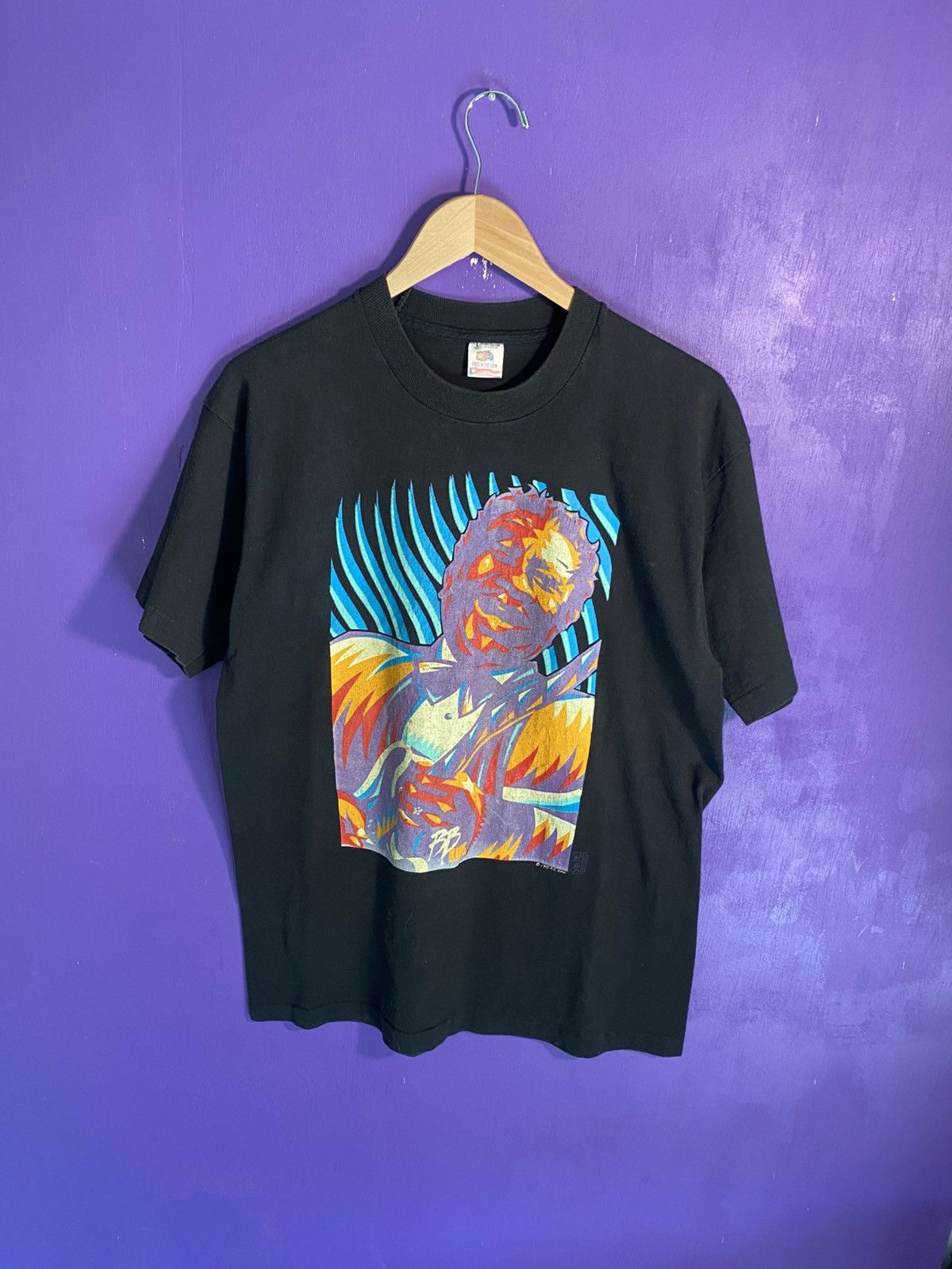Band Tees Vintage 1993 Blues Music Festival Bb King Art Tee Hoodie, Sweatshirt | FlexRushtees.com