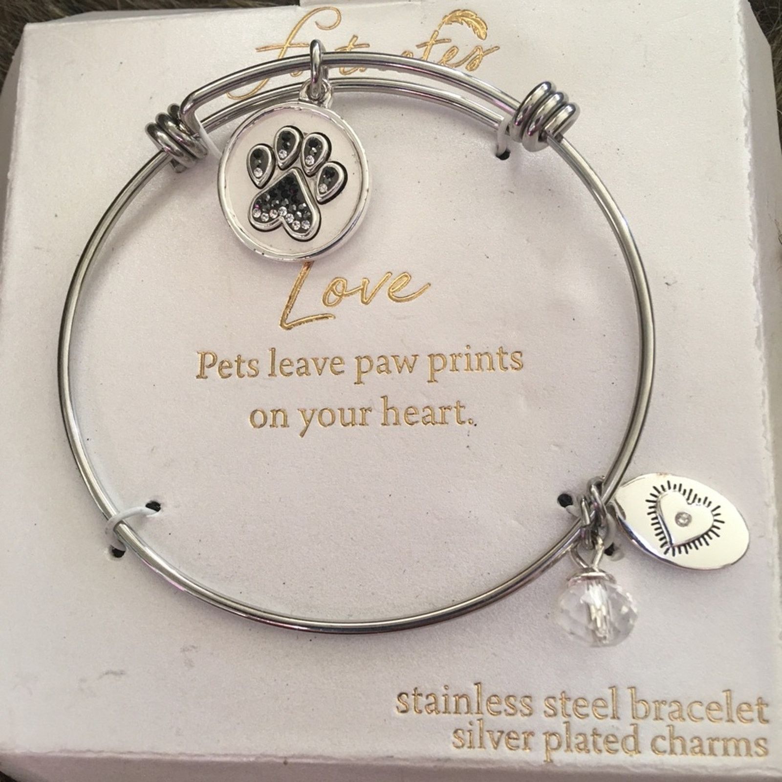 Jewelry La Gem Footnotes Loved Pet Adjustable Bracelet