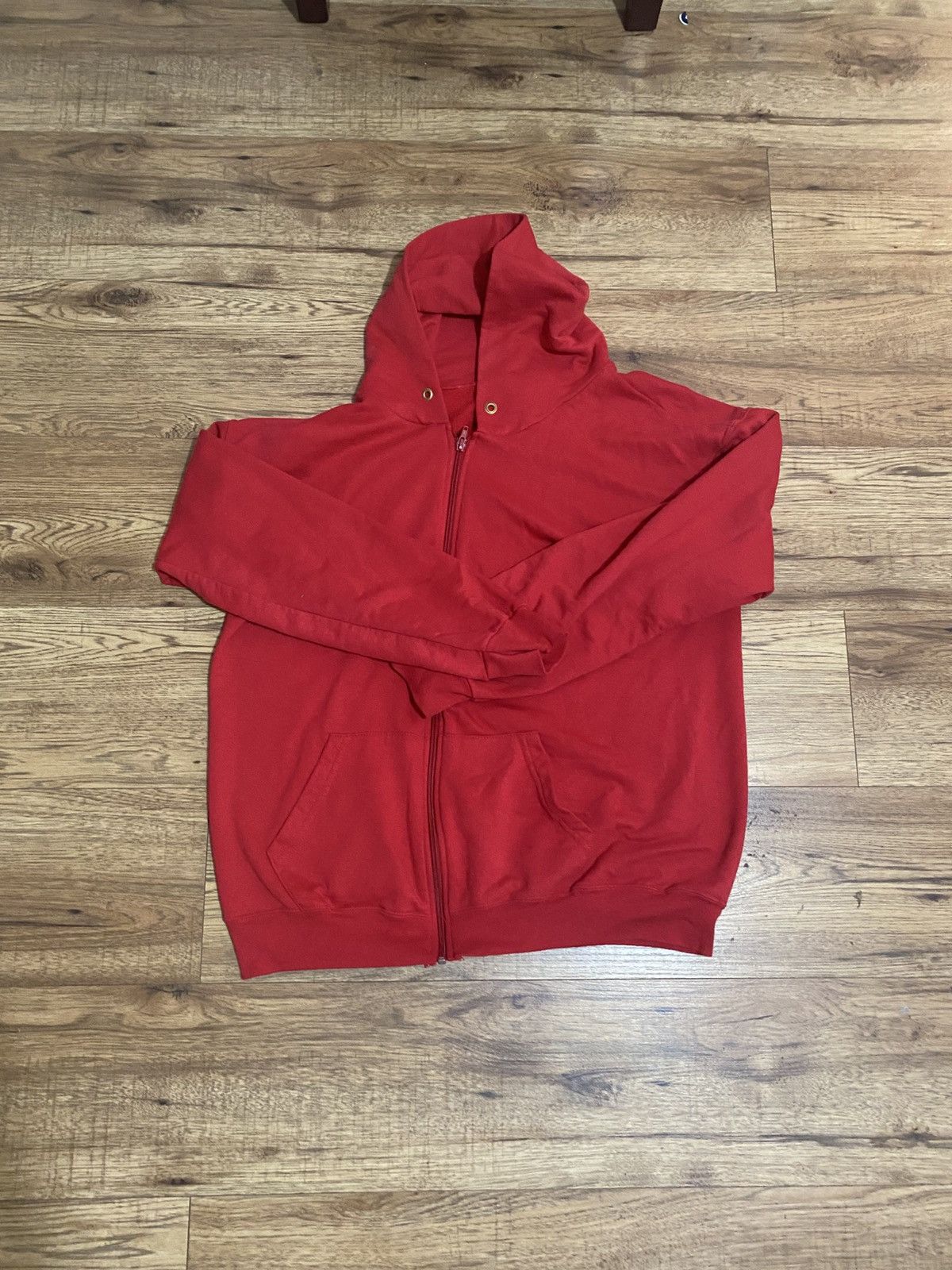 Russell Athletic Red Zip Up Hoodie