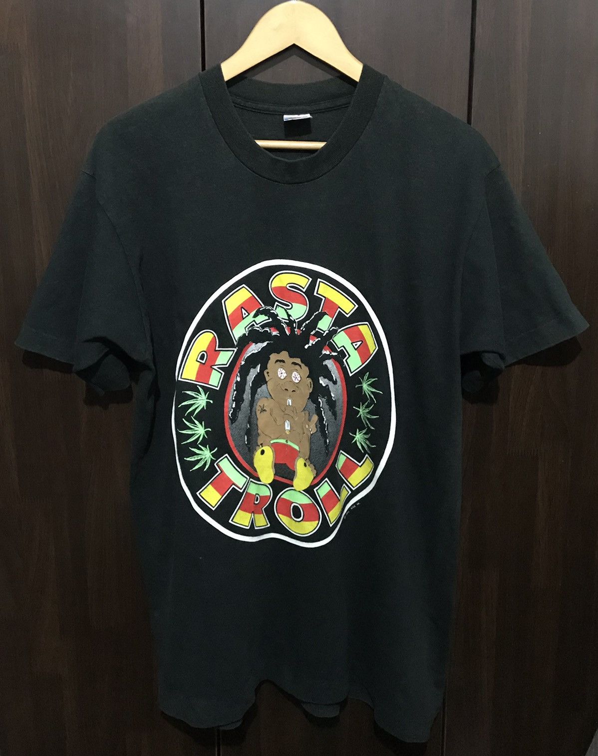 Vintage 1992 Rasta Troll Tshirt Reggae Hoodie, Sweatshirt | FlexRushtees.com