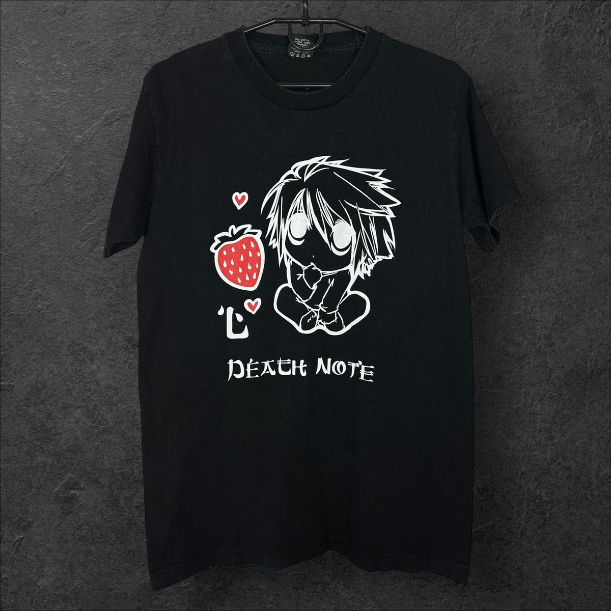 Vintage Death Note L Anime Black T Shirt Tee Hoodie, Sweatshirt | FlexRushtees.com