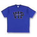 Vetements Blue Embroidered Vip Logo Oversized T Shirt Hoodie, Sweatshirt | FlexRushtees.com