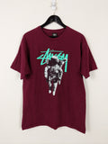 Vintage Stussy Intergalactic Roots Crew Astronaut T Shirt