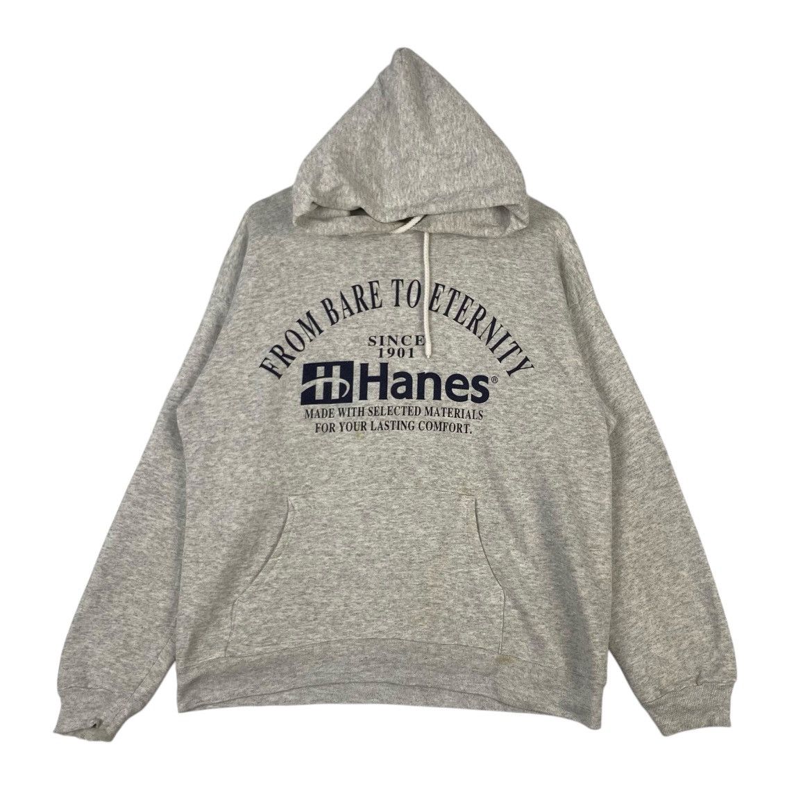 Vintage Hanes Spellout Hoodie Since 1901 Men S Fashion