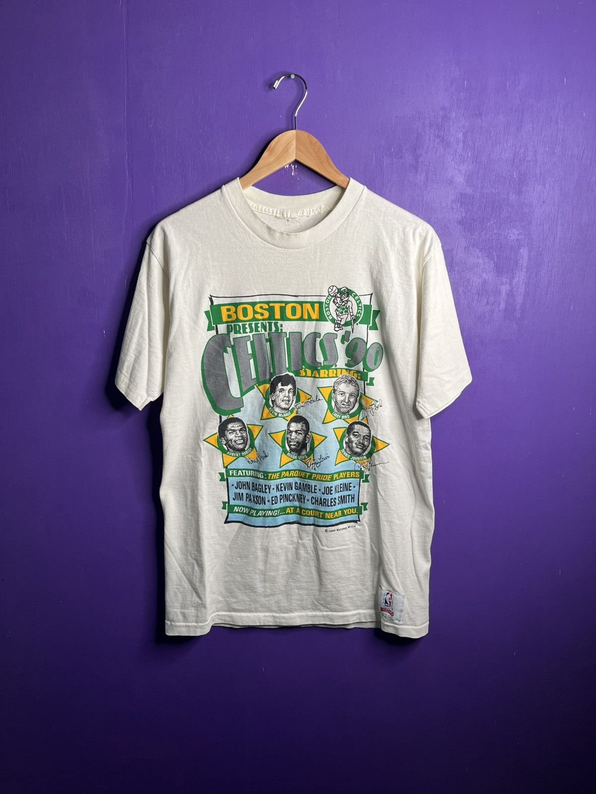 Nutmeg X Vintage Vintage 1990 Nutmeg Boston Celtics Stars T Shirt Hoodie, Sweatshirt | FlexRushtees.com
