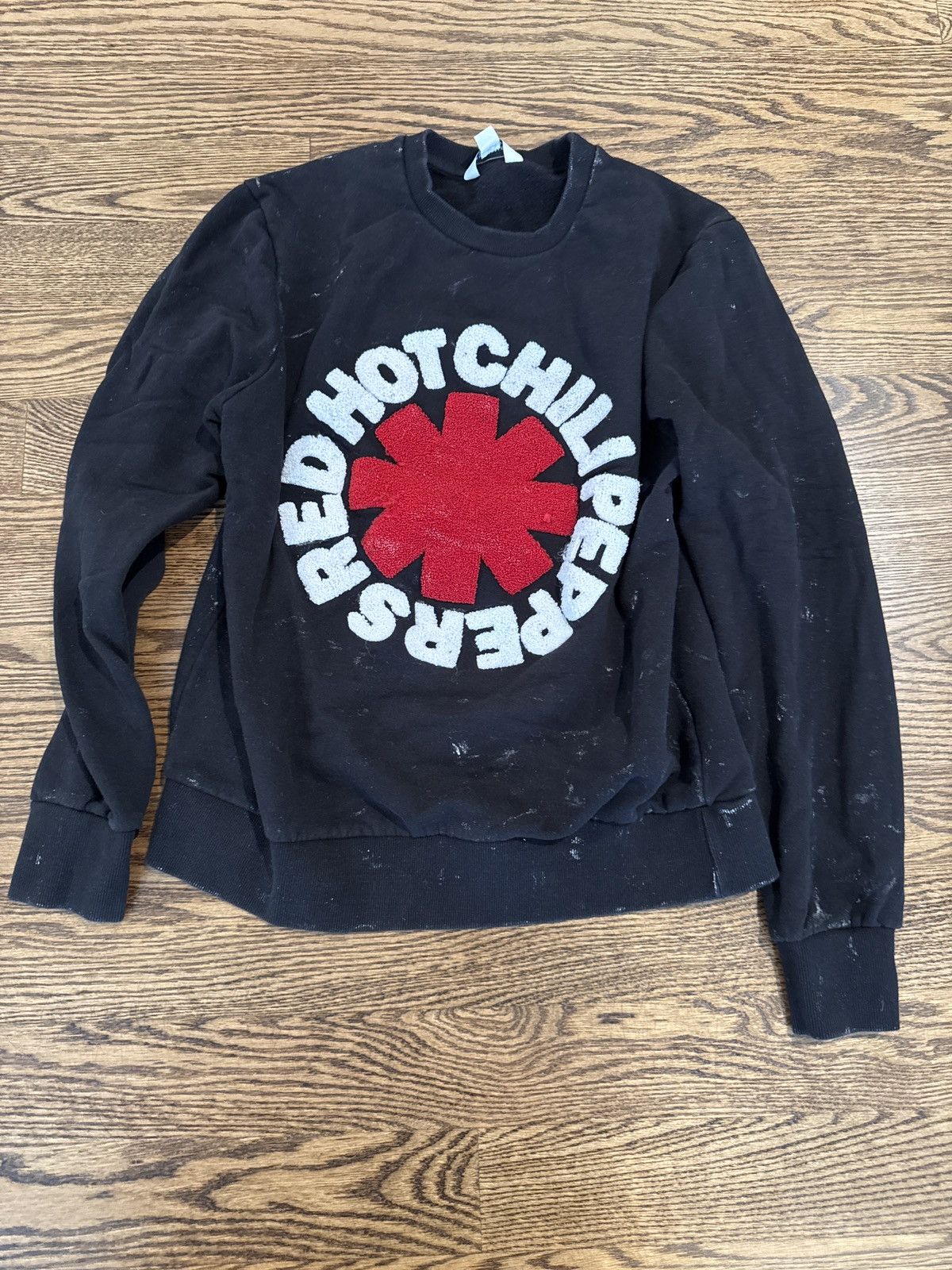 Paris Eleven Paris Red Hot Chili Peppers Black Crewneck Sweater T-Shirts, Hoodie, Sweatshirt | FlexRushtees.com