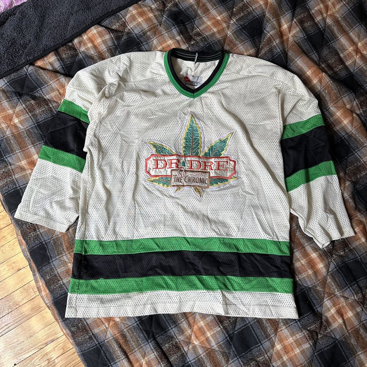 Rare Vintage Dr Dre The Chronic Weed Rap Hockey Jersey Shirt Hoodie, Sweatshirt | FlexRushtees.com