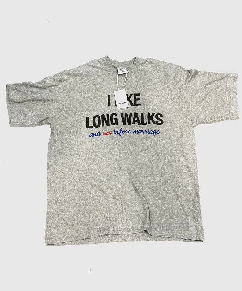 Vetements Grey Slogan Short Sleeve T-Shirts, Hoodie, Sweatshirt | FlexRushtees.com