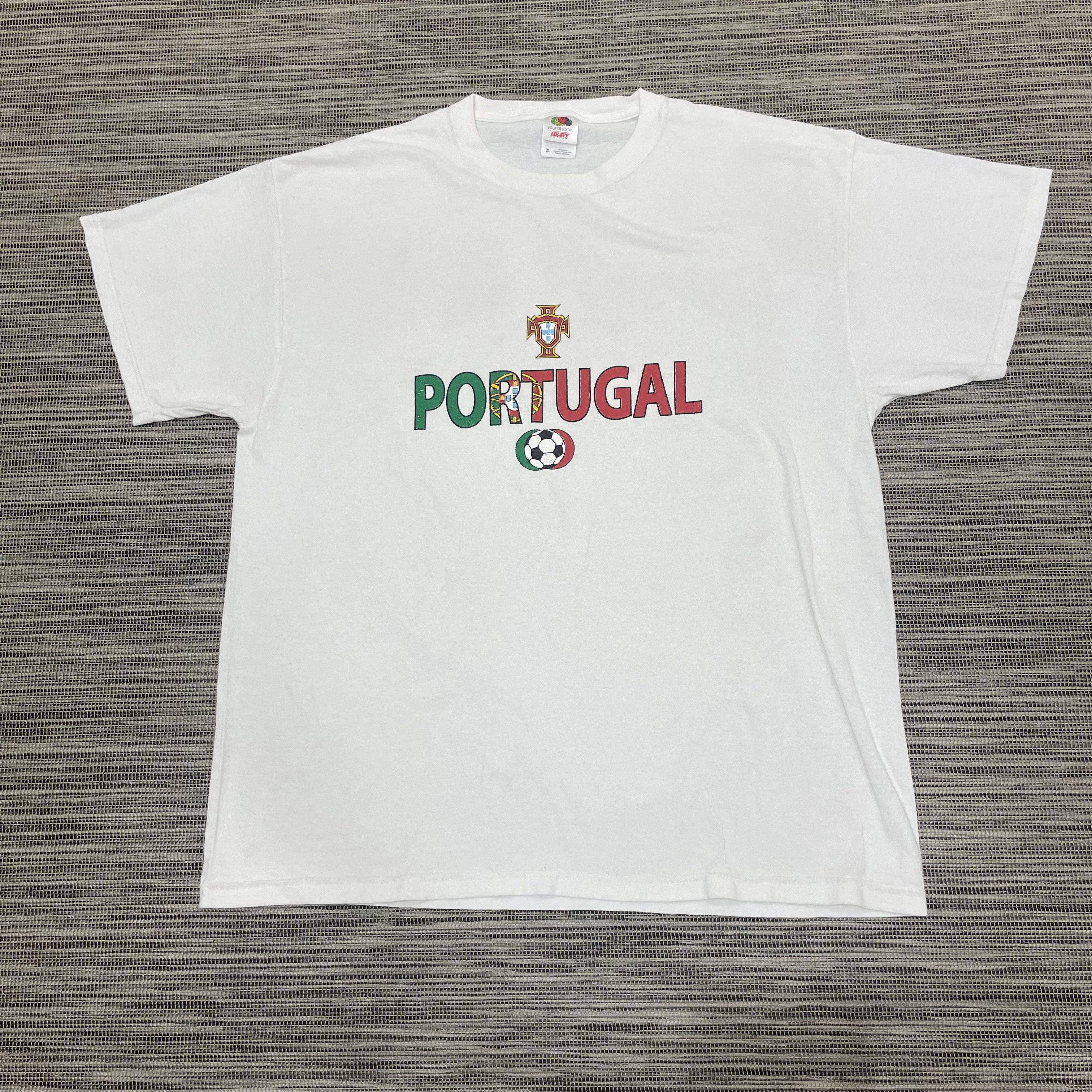 Vintage Fruit Of The Loom Portugal White T Shirt