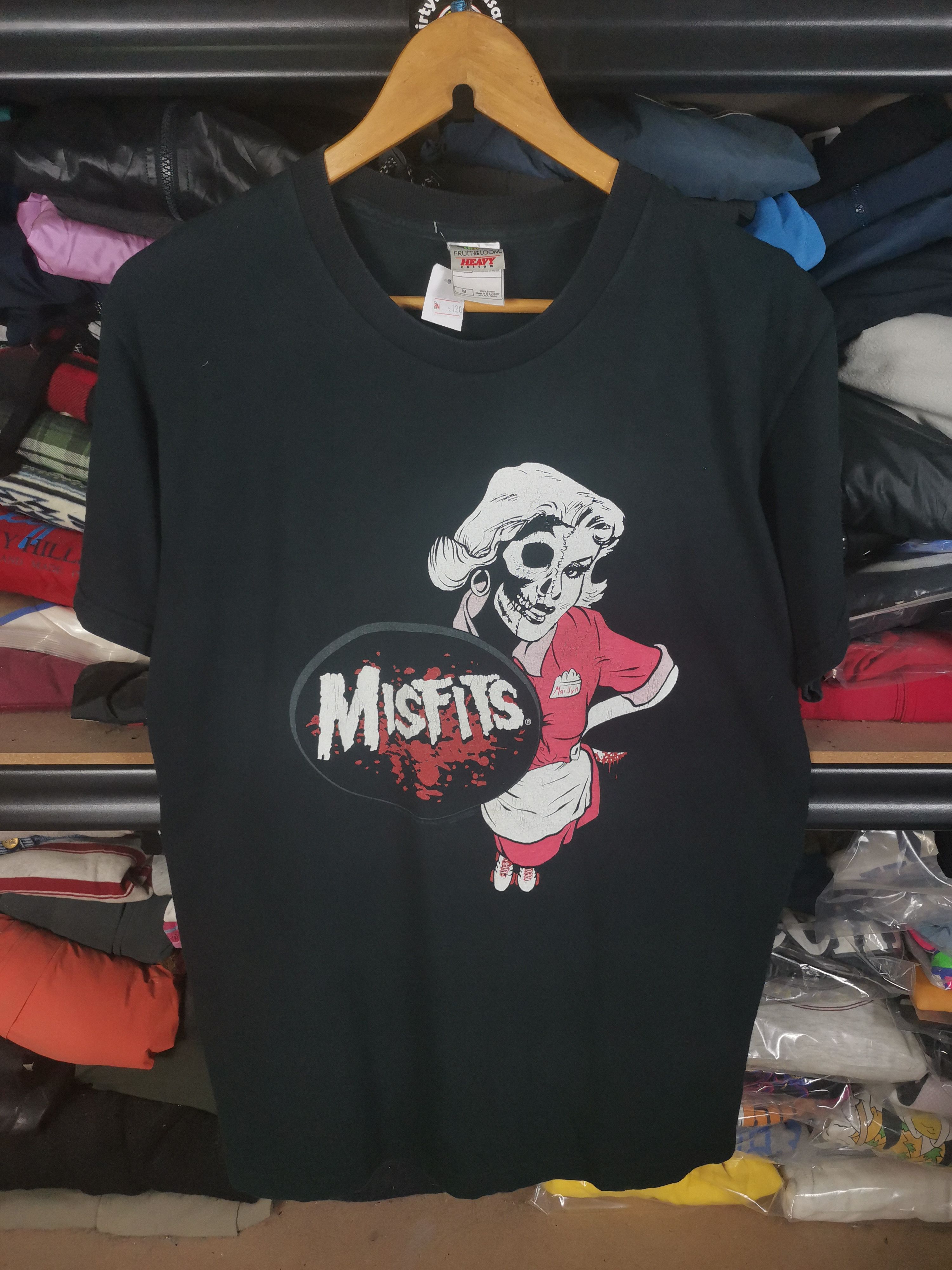 Misfits X Vintage Rare Vintage Y2k Misfits X Marilyn Monroe Band Tees Tshirt Hoodie, Sweatshirt | FlexRushtees.com