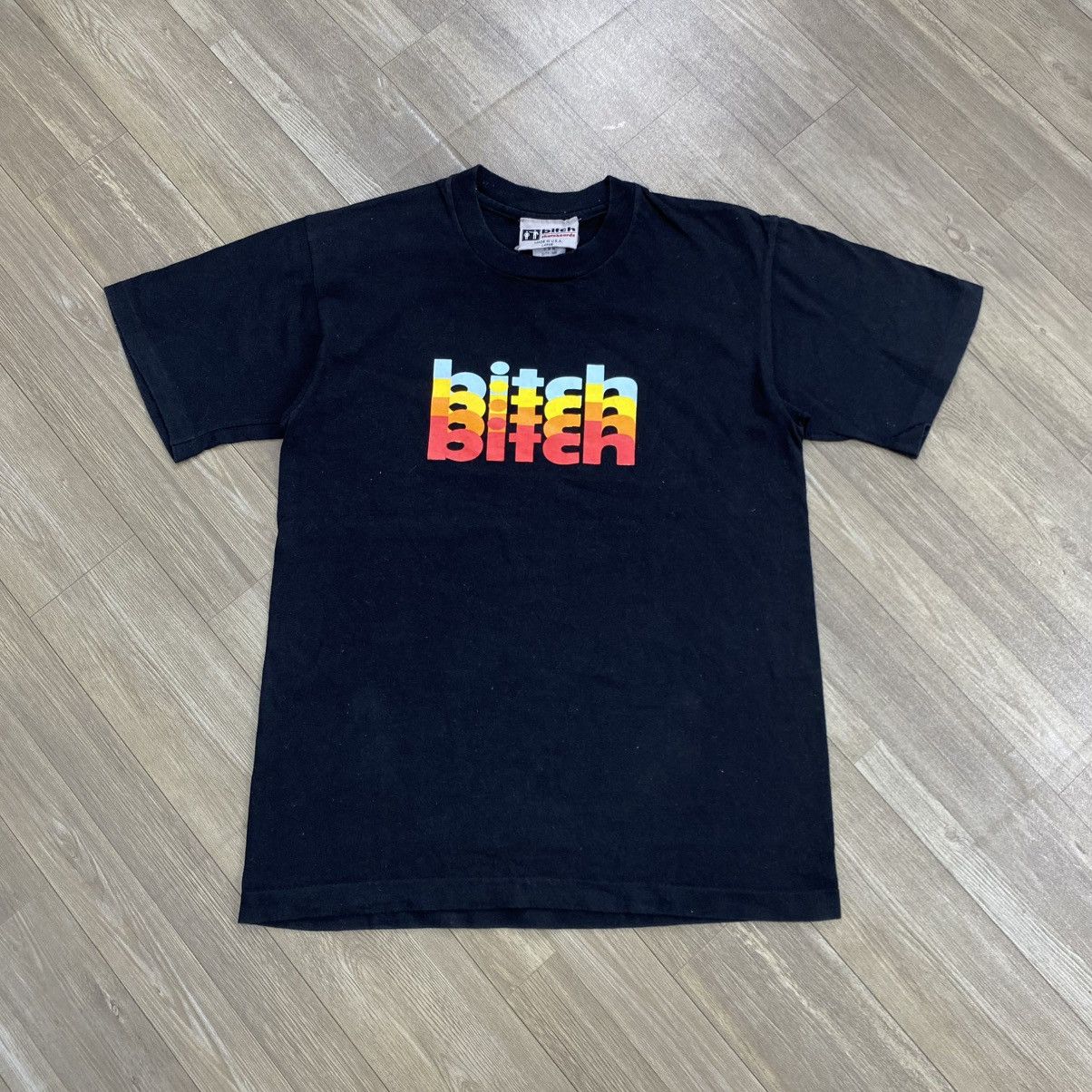 1990s Vintage Bitch Rainbow Usa Skateboards T Shirt Hoodie, Sweatshirt | FlexRushtees.com