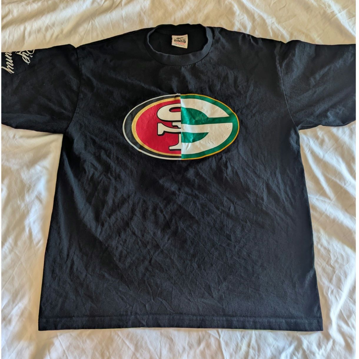 Nutmeg Vintage 49ers Packers Combo T Shirt Size Xl Pro Club Usa