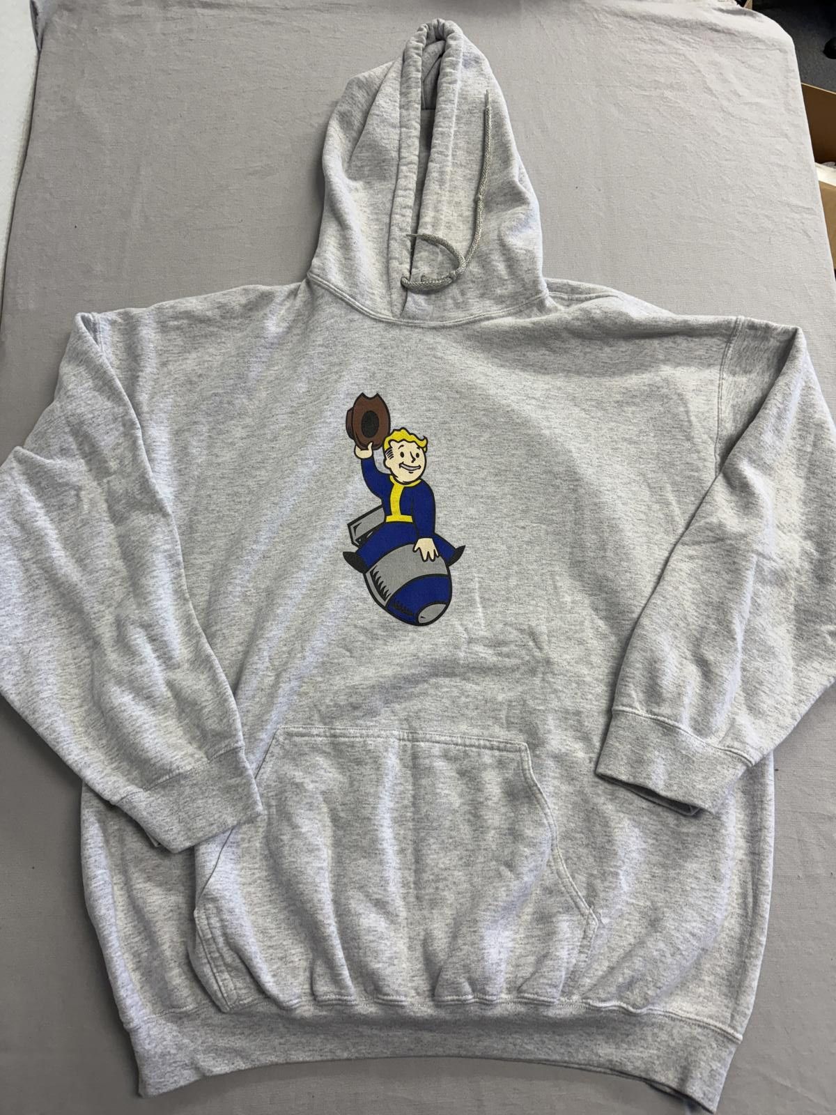 Gildan Fallout Video Game Hoodie Vault Boy Riding Nuke Xxl T-Shirts, Sweatshirt | AU16VibeMintTees.com