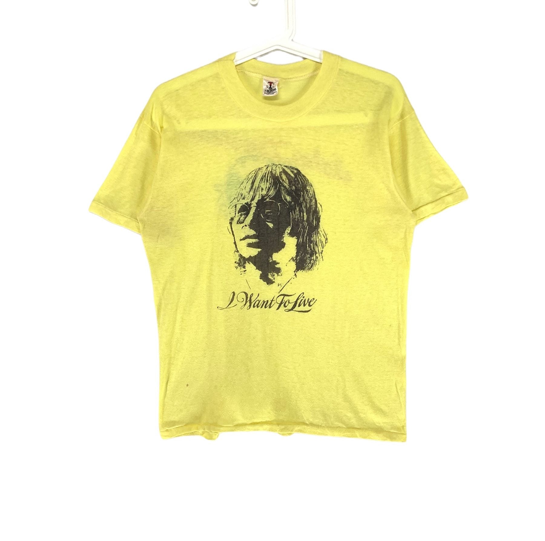 Vintage John Denver I Want To Live Spring Tour 70s Vtg Paperthin Tee