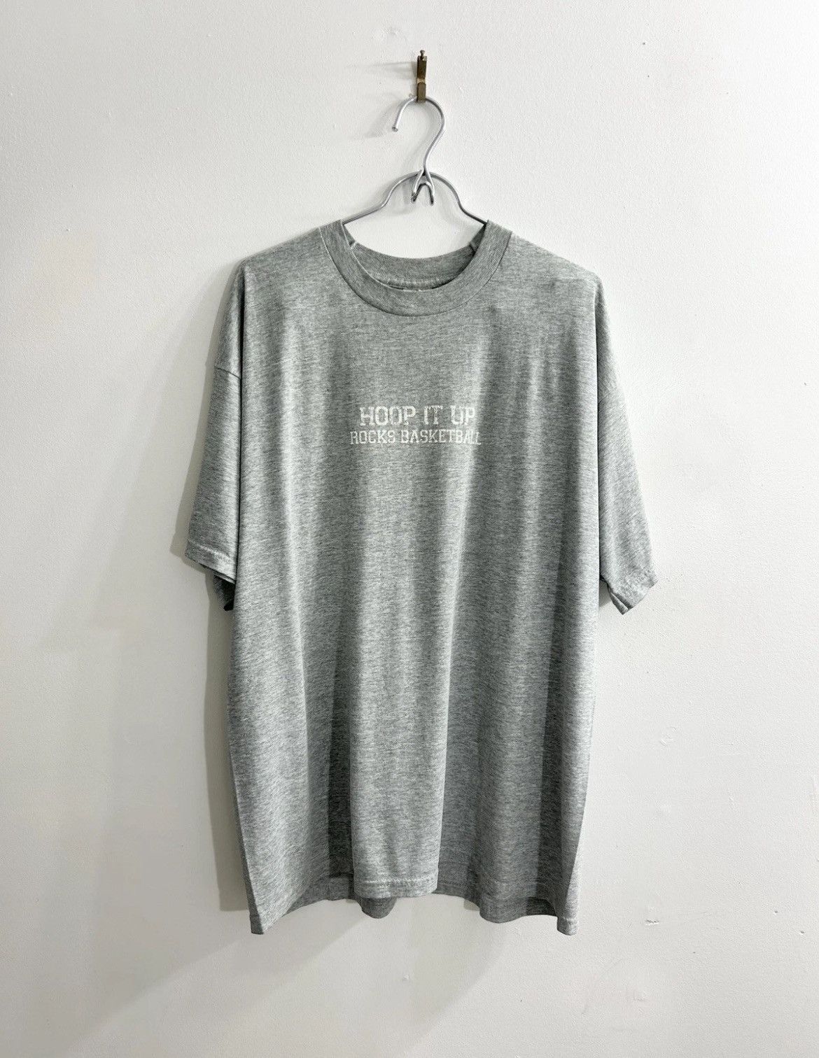Vintage Vtg 90s Semi Thrashed Worn Soft Rocks Basketball T Shirt Xl Hoodie, Sweatshirt | FlexRushtees.com
