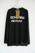 Yamamoto Yohji Yamamoto Bohemian Slogan Long Sleeve T Shirt